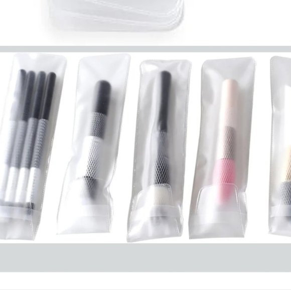 Large Size Cosmetic Makeup Brushes protector PVC bag/pouch (5 Pieces) (New) - Picture 3 of 3